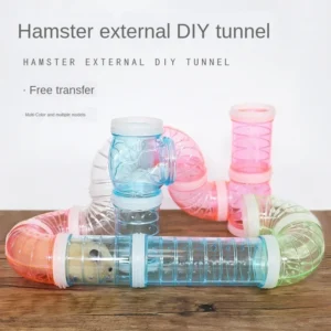 8 Pcs/set DIY Hamster Tunnel Toy Pet Sports Training Pipeline Transparent Runway Toy Pet Hamster Game for Small Animal Accessori