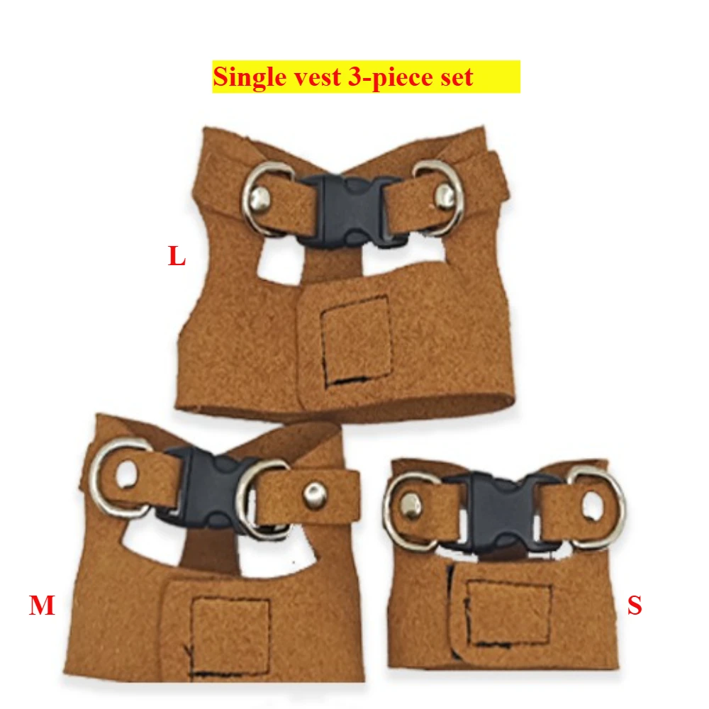 Bearded Dragon Harness and Leash Set, 3 Size Adjustable Soft Leather Reptile Leash, Lizard Harness with Retractable - Image 11