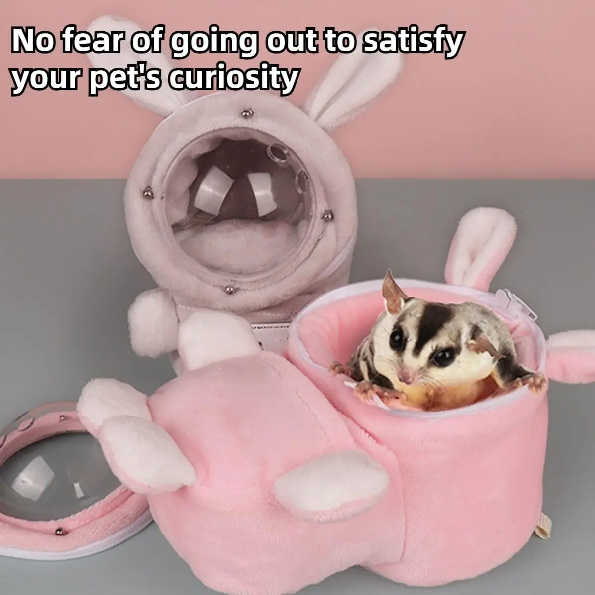 Sugar Glider Bonding Pouch Bonding Pouch Carry for Rat Syrian Hamster Hedgehog Small Pocket Pets, Gerbil Travel Bag Cute - Image 6