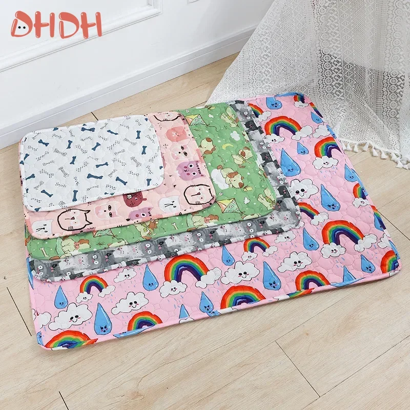 Washable Pet Pee Pad Pet Diaper Mat Reusable Mats For Dogs Dog Bed Urine Washable Dog Training Pad Four Seasons Pet Mat Cover - Image 4