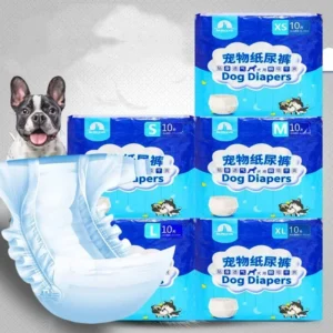 Disposable Pet Nappies 10PCS Leakproof Breathable Dog Diapers for Small Dogs Cats Male Female Physiological Pants