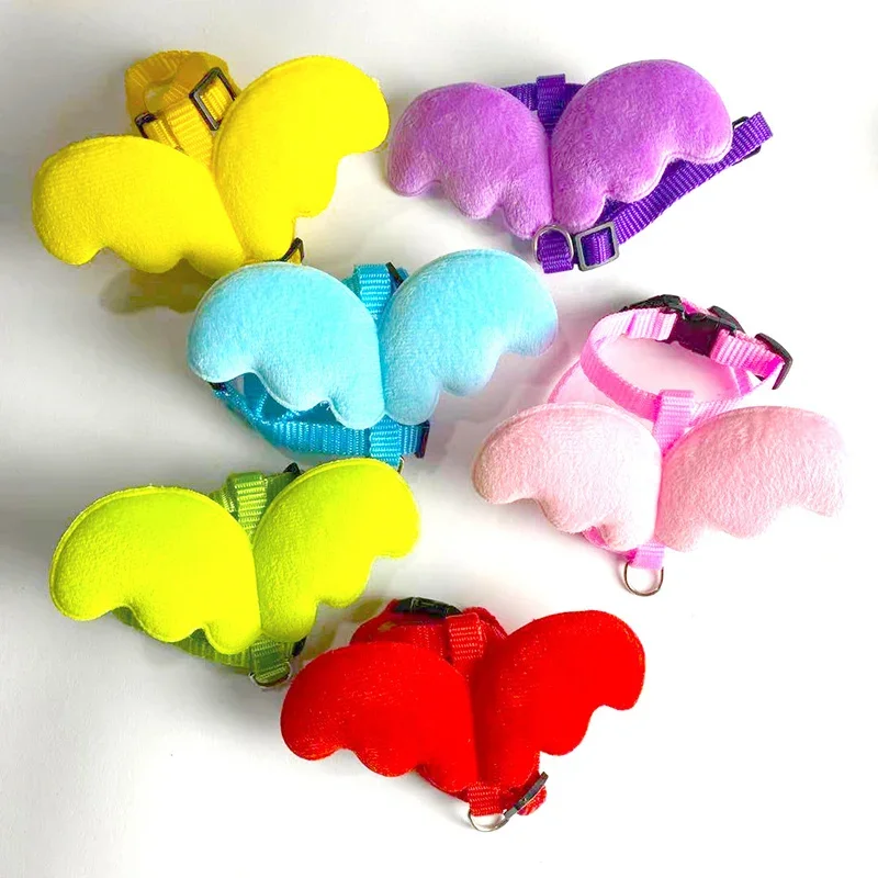 Cute Angel Wing Pet Rabbit Harness and Leash for Cats Rabbits Personalized Rabbit Harnesses Bunny Accessories Hamster Clothes - Image 3