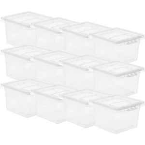 20 Pcs Reptile Enclosure Tank Clear Box Small Cage Plastic Container Feeding Snake Lizard Terrarium Insect Breeder Pet