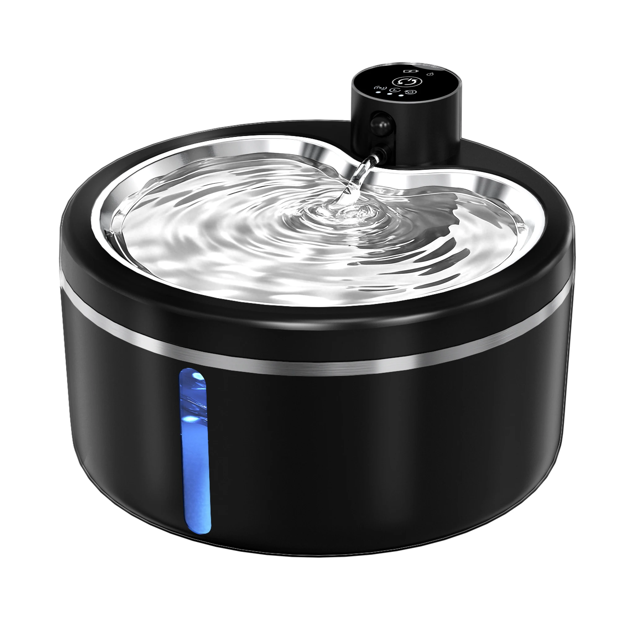 Wireless Cat Water Fountain Smart Sensor 304 Stainless Steel Automatic Circ Filtration With Level Check Mute Cats Water Drinker - Image 10