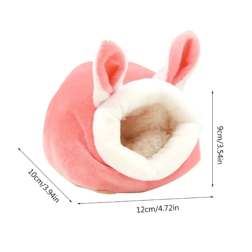 Windproof Hamster Nest Hamster House Glider Guinea Pigs Bunny Winter Plushy Nest - Image 6