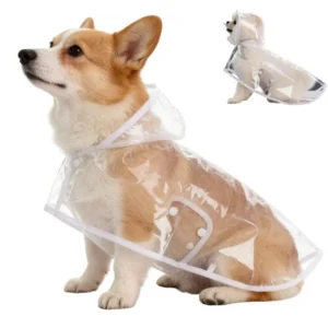 Waterproof Dog Rain Coat Cloak Belly Protection Outdoor Pet Jacket Windproof Lightweight Rainwear Small Puppy Teddy Shiba Walk