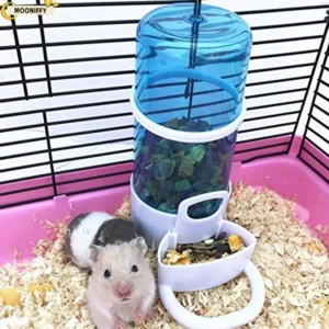 Automatic Hamster Dispenser Rabbit Bird Small Animal Feeding Pet Food Feeder/Water Feeder Pet Water Feeder Water Bottle bowl