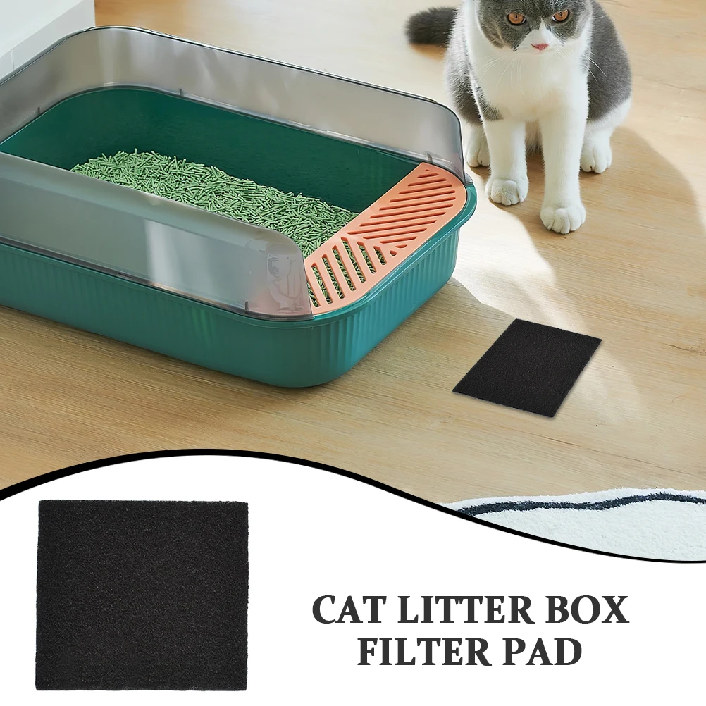 12Pcs Activated Carbon Filter Cotton for Cat Litter Boxes Cleaner Replacement Pet Cats Litter Box Filter Cotton Deodorant - Image 6
