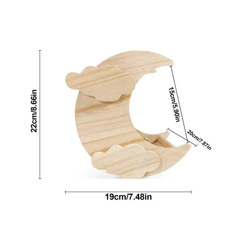 Hamster Wooden House Simple Installation Hideaway Cage Accessories for Lemmings, Gerbils, Rat, Small Pet, Chinchilla Fun Toys