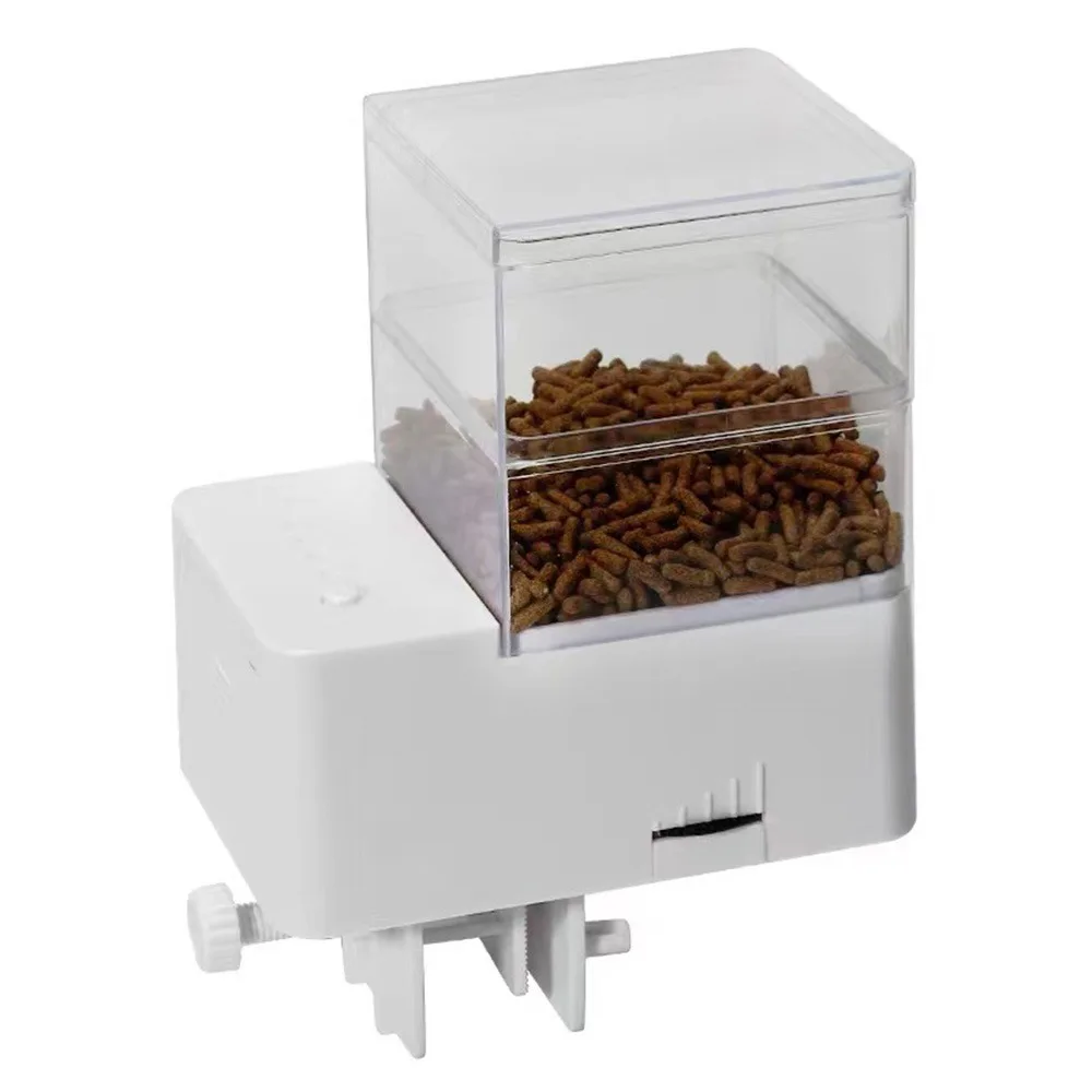 Intelligent Timing Automatic Fish Tank Feeder Large Capacity Dual Anti Blocking Electric Fish Feeder Silent Operation - Image 7