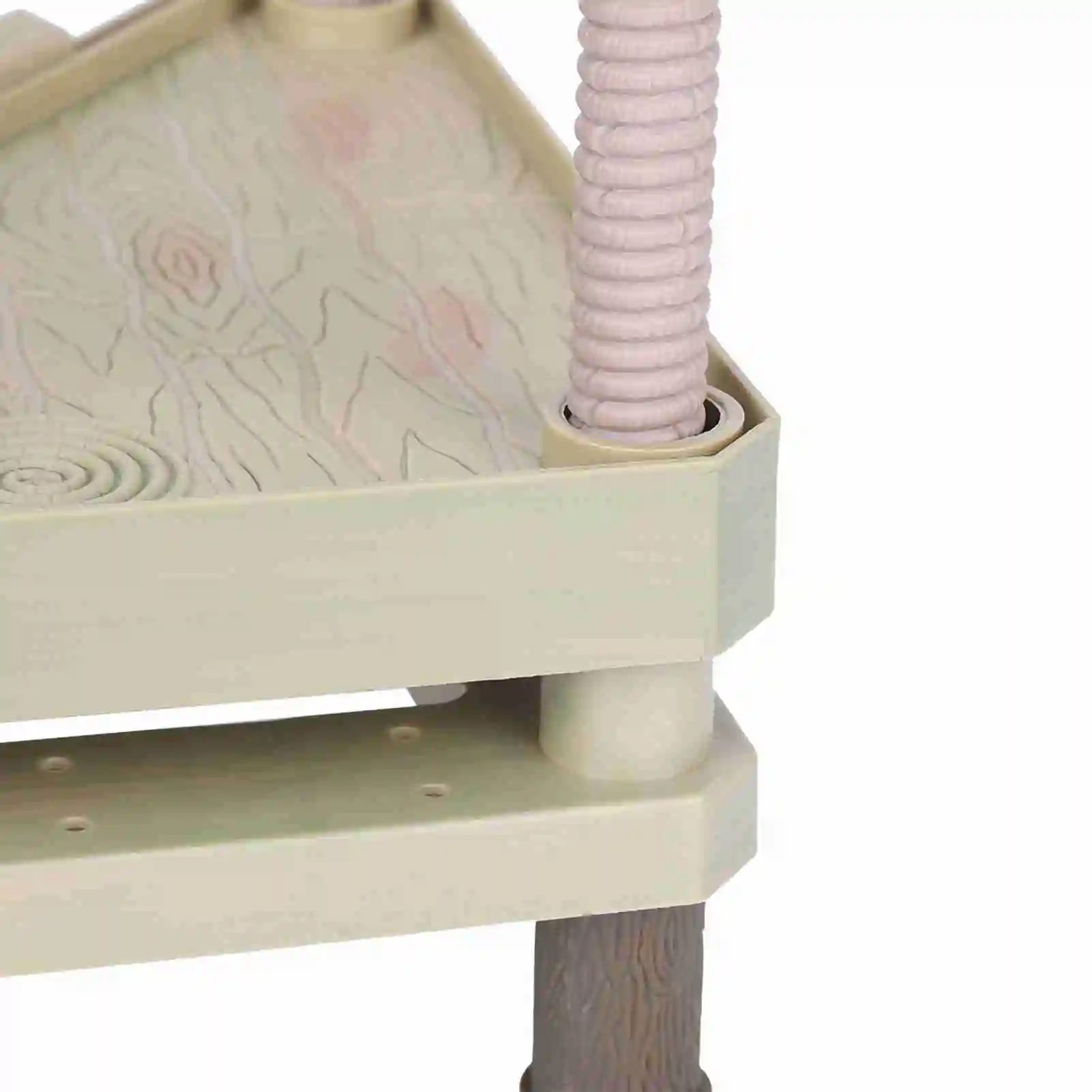 Reptiles Floating Platform Pier with Ramp Ladder Plastic Terrarium Tank Ornament for Small to Medium Sized Turtle - Image 6