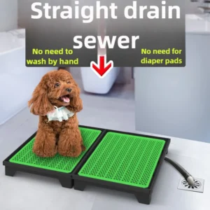 Flush Dog Toilet Direct Drainage System Dog Toilet Training Walls Pet Potty Indoor with Drain Pets Urinal Large Medium Supplies