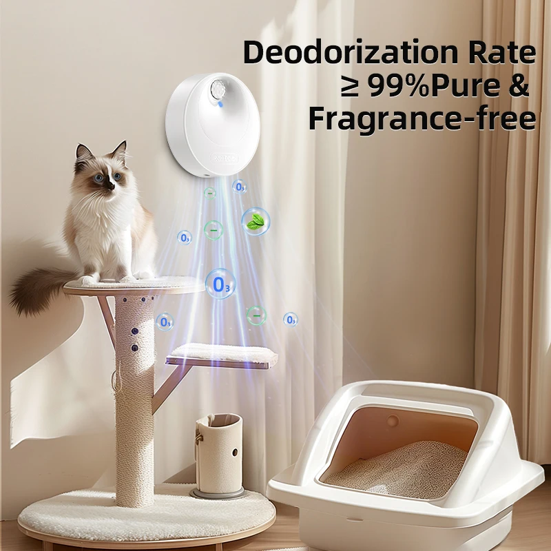 ROJECO 4000mAh Smart Cat Litter Deodoriser Automatic Cat Litter Box Odor Purifier For Pet Toilet Deodorant Purifier Accessories - Image 2