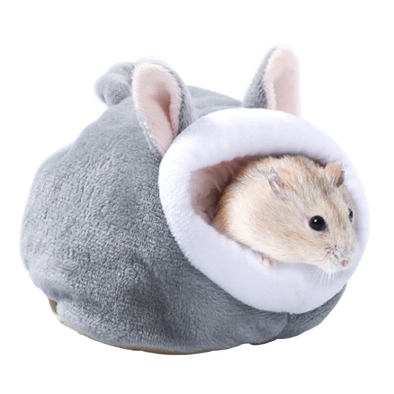 Windproof Hamster Nest Hamster House Glider Guinea Pigs Bunny Winter Plushy Nest - Image 8