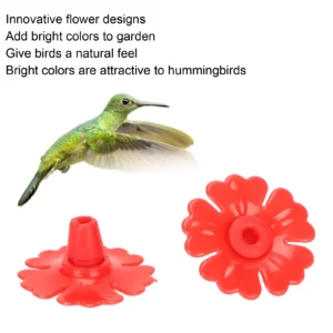 30 Set Hummingbird Feeder Flowers Hanging Bird Feeding Ports Replacement Parts Garden Supplies Hummingbird Feeder Flowers