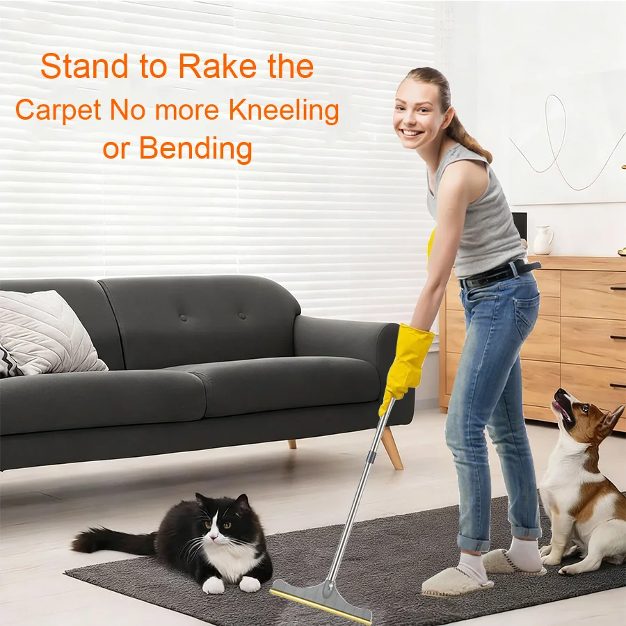 Pet Broom Household Carpet Hair Removal Brush Magic Non-Stick Hair Sweeper for Dog Hair and Hair Mop - Image 7