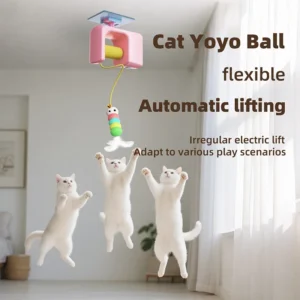Cat Toy Swing Sticky Disc Elastic with Bell Hanging Door Teasing Cat Rope Long Rope Teasing Cat Toy Accessories Pet Kitten Toy