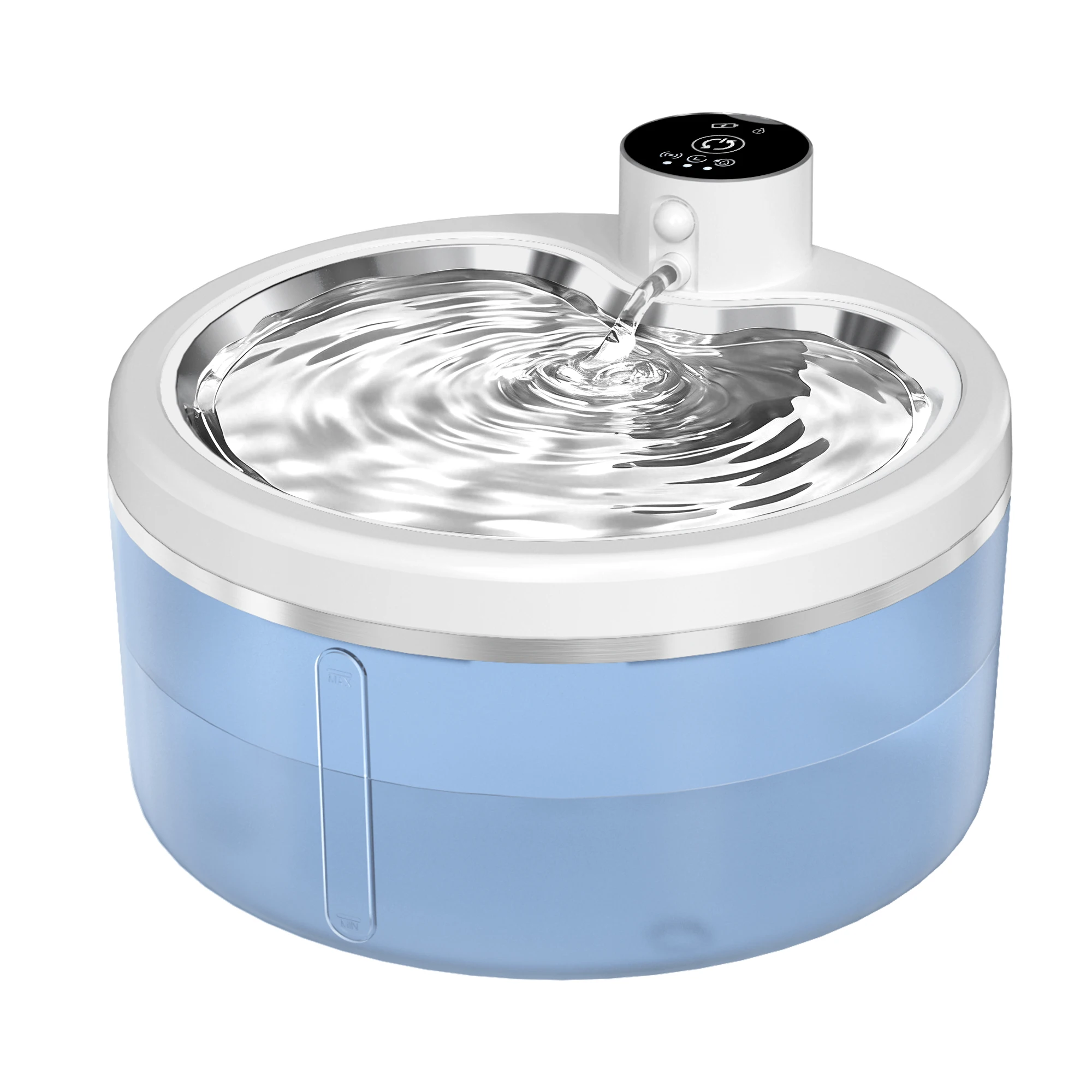Wireless Cat Water Fountain Smart Sensor 304 Stainless Steel Automatic Circ Filtration With Level Check Mute Cats Water Drinker - Image 8