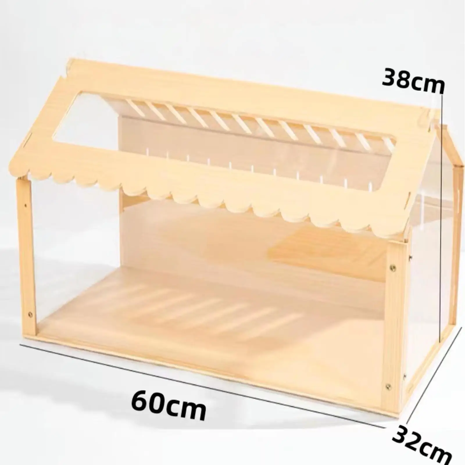 Hamster Hideout, Wooden Exercise Toy Tunnel, Assemble Shed with Fan, Mice, Rat - Image 6