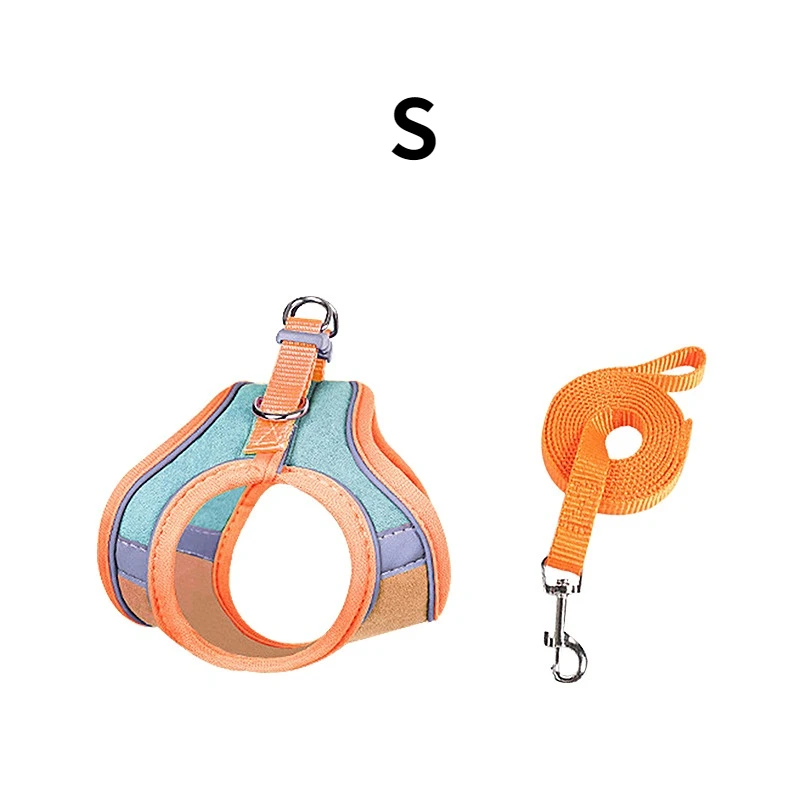 Rabbit Walks Adjustable Bunny Harness and Leash Set Double Buckle with Reflective Strips Rabbit Vest Pets Stuff Suitable - Image 10