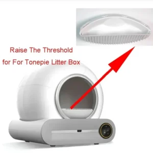 Automatic Cat Litter Box Accessories That Rasied Entrance Increased Threshold for Self-Cleaning Toilet for Model:65L Storage Bin