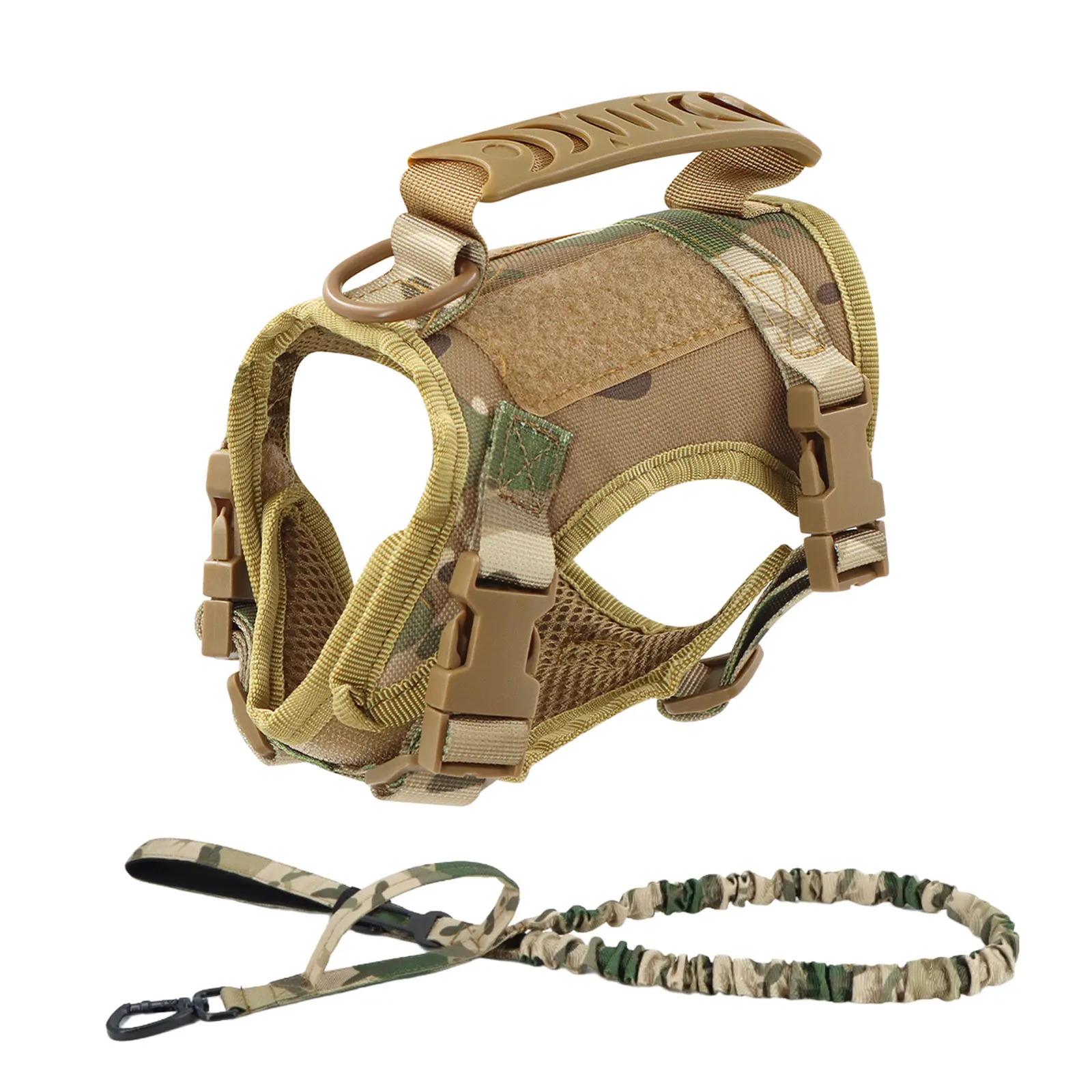 Tactical Cat Harness Leash with 9 Patches Small Dog Puppy Vest Straps with Handle Harnesses Training Adjustable Pet Accessories - Image 13