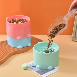 Pet bowl Cats and dogs healthy choking and slow eating bowls high feet neck protection and slow eating pet supplies