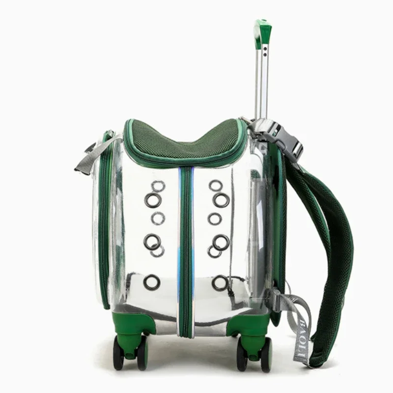 Transparent Cat Bag Multi-purpose Double Shoulder Cat Carrier Large Capacity Backpack for Cats Portable Outdoors Dog Supplies - Image 6