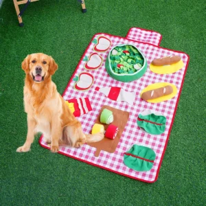 Dog Sniffing Mat Interactive Toys Pet Slow Food Mat Helps Relieve Stress and Training Stimulates Pet's Foraging Skills