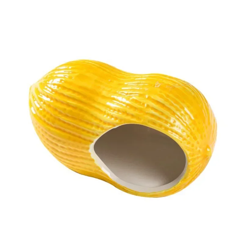 Cute Ceramic Hamster Cage Small Pet Ceramic House Sleeping Nest Pet Bed Rat HamsterToys Cage House Accessories Easy to clean - Image 3