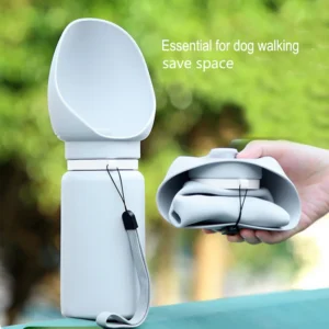 550ml Portable Dog Water Bottle Leak Proof BPA Free Food Grade Pet Water Dispenser for Outdoor Walking Travel Hiking Puppy Dogs