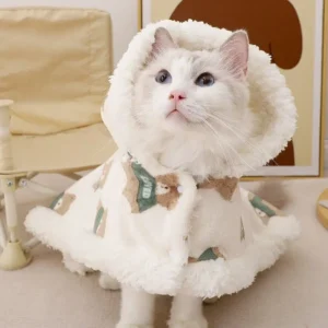 Cat Cape Autumn/Winter Blanket for Kitten, Ragdoll, Blue Cat, Sleeping, Warm Dog Shrug Pet Cover