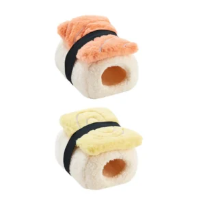 Small Animal Bed House Sushi Style PP Cotton Warm Nest Triple Layer Insulation for Hamster Rat Hideout
