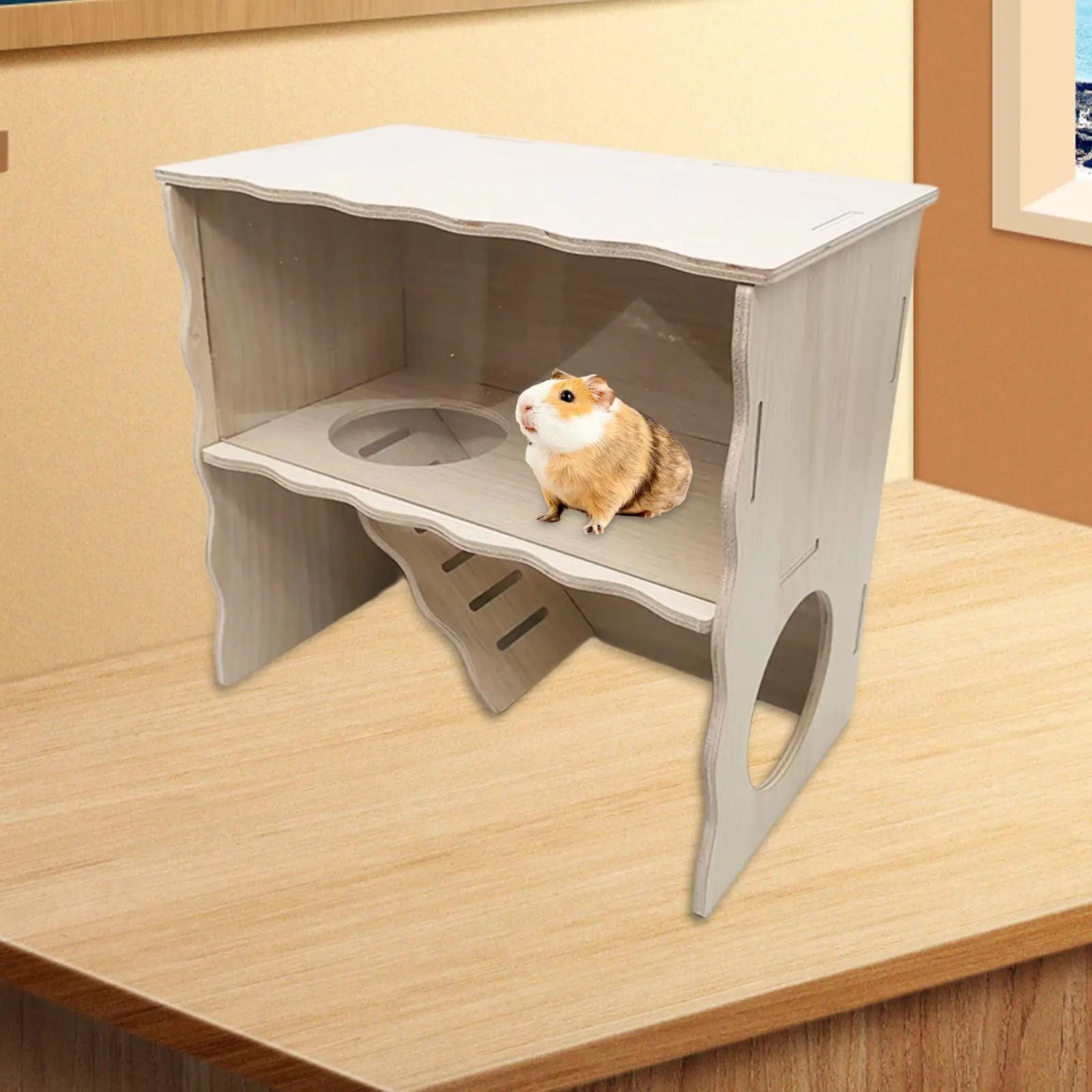 Small Pet House Habitats Decor Hamster House for Hamster Dwarf Mouse Gerbils - Image 4