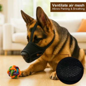 Dog Muzzles Outdoor Anti-bite Prevent Shouting Prevent Random Eating Postoperative Breathable Pet Mask Large And Small Dogs