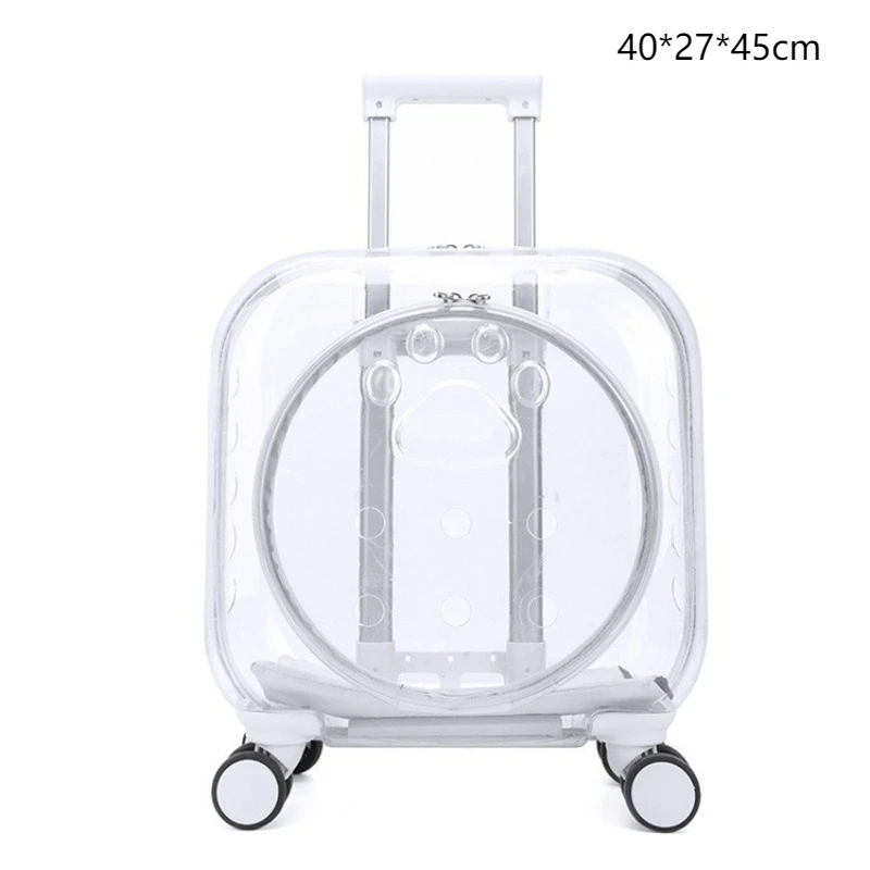 Outdoor Cats Backpack Pet Transparent Cat Accessories Bag Large Capacity Breathable Kitten Cat Carrier Women's Shoulder Bags - Image 9