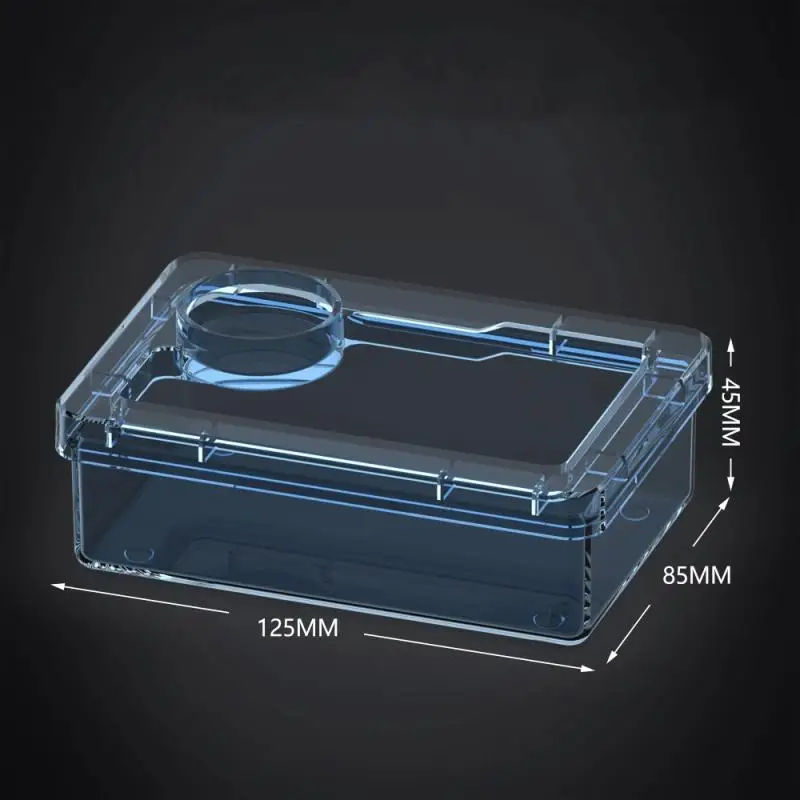 【E】Pet Reptile Lizard Turtle Transparent Feeder Anti-escape Food Bowl Worm Live Container Reptile Pet Bowls Feeder Pet Supplies - Image 10