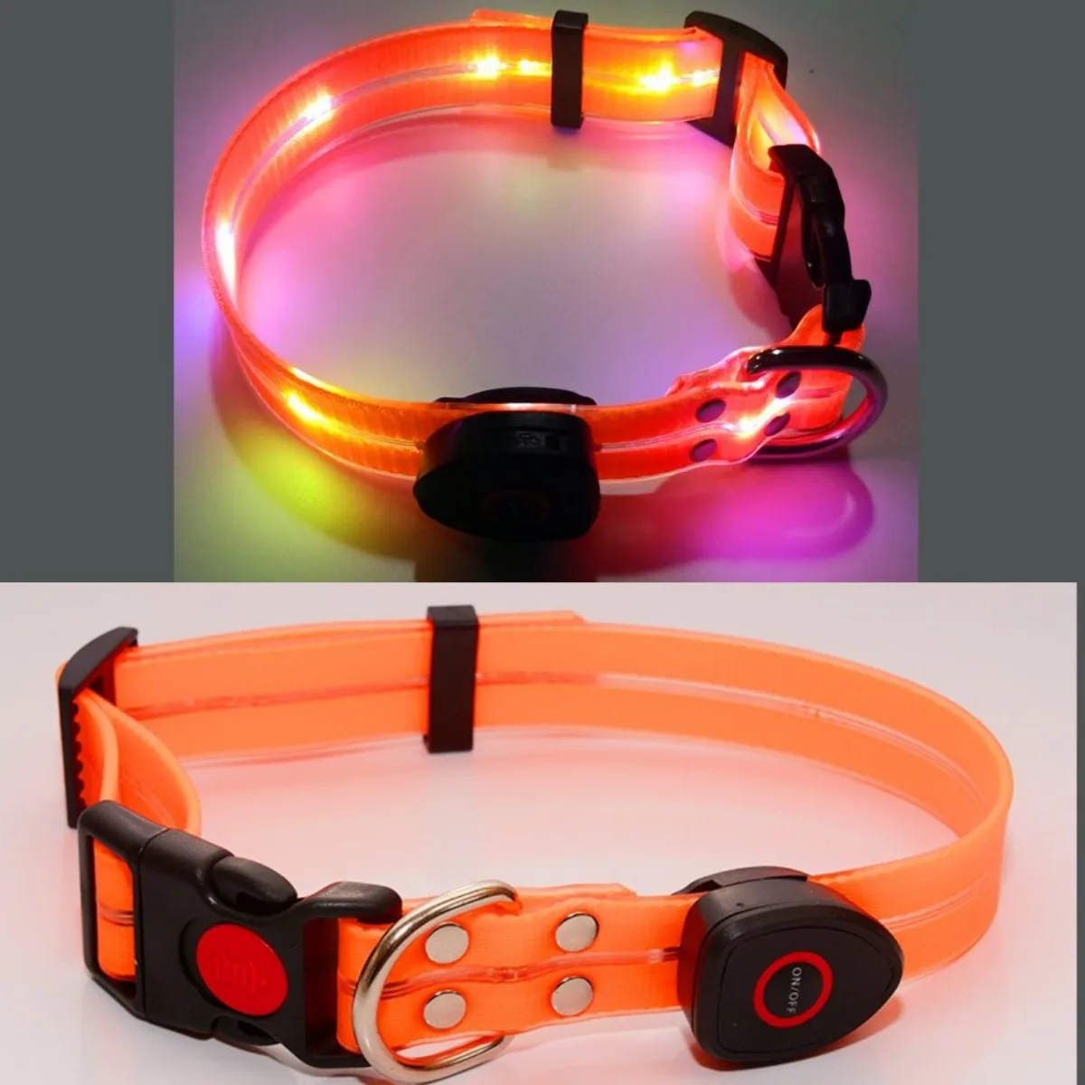New Adjustable Led Glowing Pet Dog Collar PVC Waterproof Anti Dirty Easy To Clean for Big Small Dogs Puppy Cat Luminous Collar - Image 9