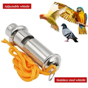 Stainless Steel Bird Pigeon Training Whistle Adjustable Volume Whistle For Bird Pigeon Parrot Dog Cat Pet Training Tools