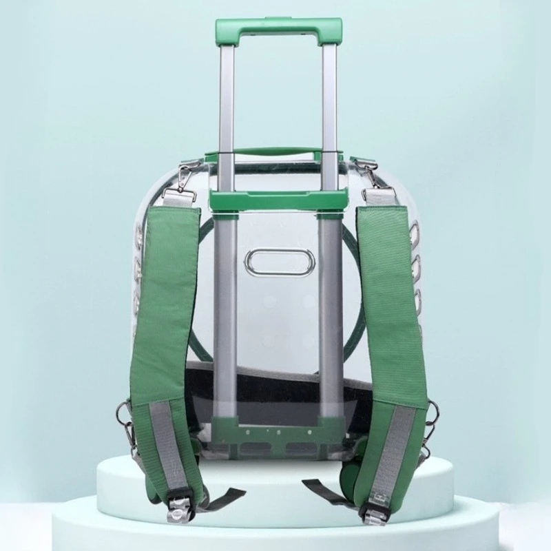 Outdoor Cats Backpack Pet Transparent Cat Accessories Bag Large Capacity Breathable Kitten Cat Carrier Women's Shoulder Bags - Image 5