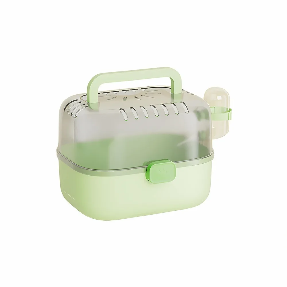Handheld Hamster Cage Ventilated Breathable Pet Travel Case Escape Proof Portable Hamster Habitat Outdoor Activity - Image 9