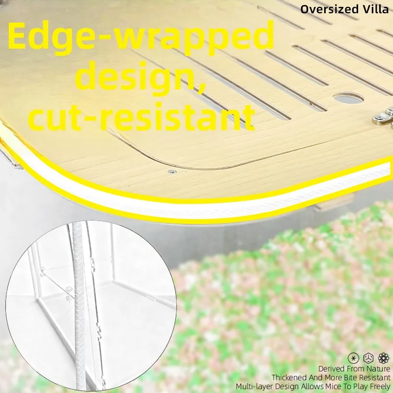 80cm Hamster Cage Large Spacious Habitat for Syrian Dwarf Hamsters Luxury Modular Acrylic Rodent Mansion Deluxe Pet Enclosure - Image 4