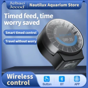 Jebao Jecod DRF Automatic Fish Tank Feeder Remote Control Timed Quantified Large Capacity Food Dispenser for Aquarium Pet Fish