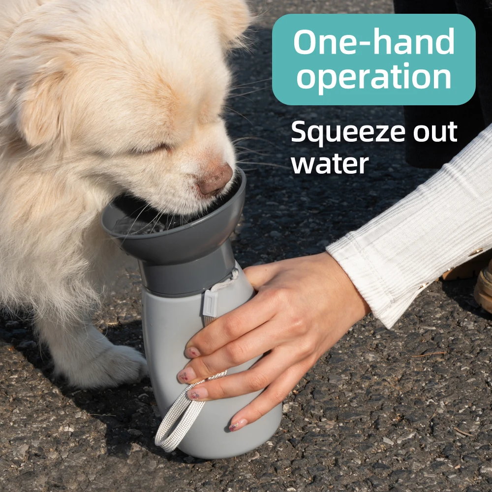 600ml Portable Dog Water Bottle Large Dogs High Capacity Fountain Water Dispenser Outdoor Dog Drinking Bowl Labrador Supplies - Image 3