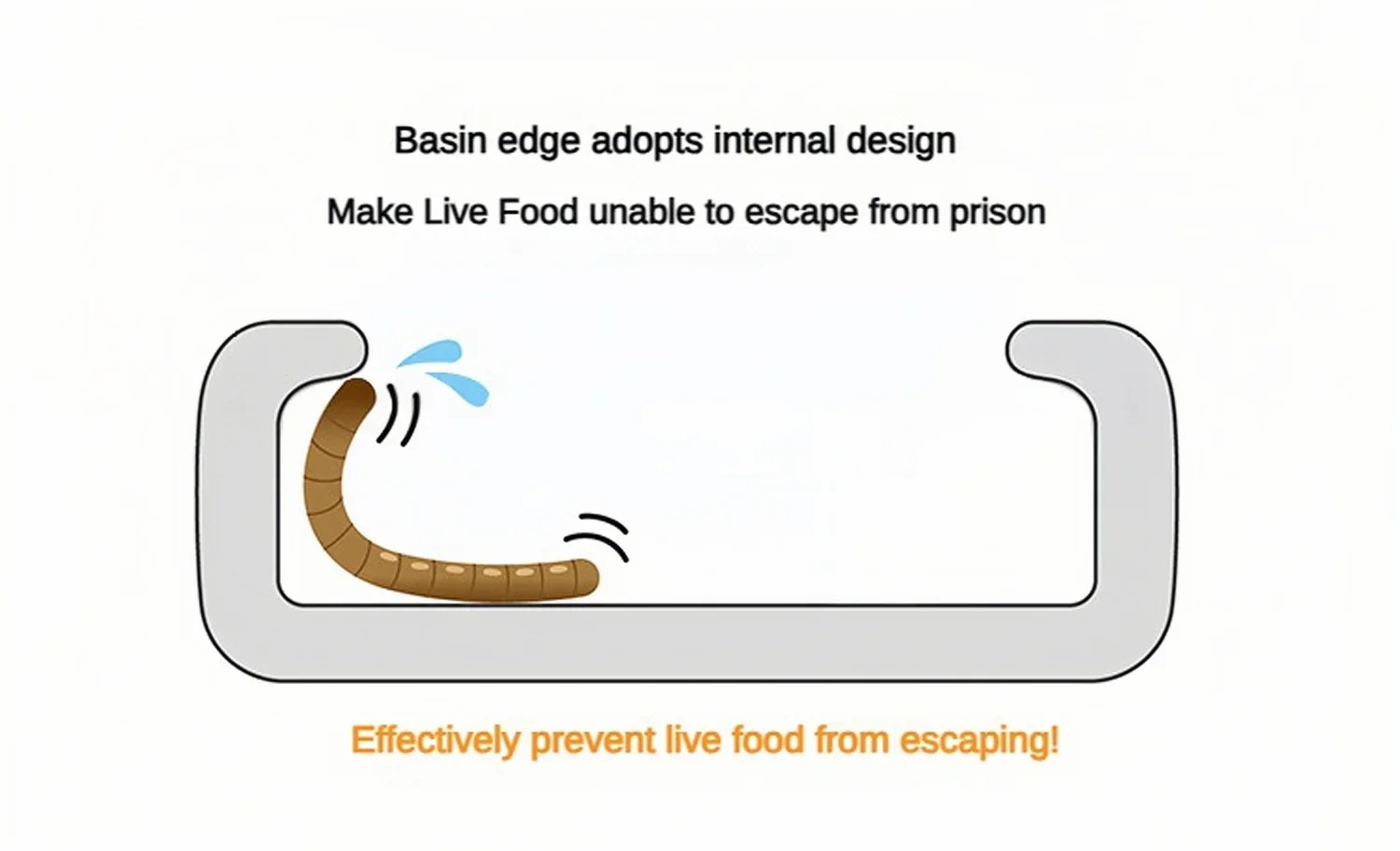 Reptile Water Food Bowl Worm Dish Ceramic Pet Bowls Anti-escape Mini Reptile Mealworms Bowl For Lizard Bearded Dragon Pet - Image 4