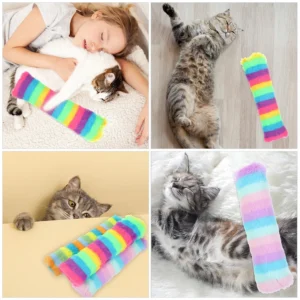 6Pcs Catnip Pillow Interactive Cat Chew Bite Resistant Indoor Active Play Exercise Entertainment Cat Catnip Pillow