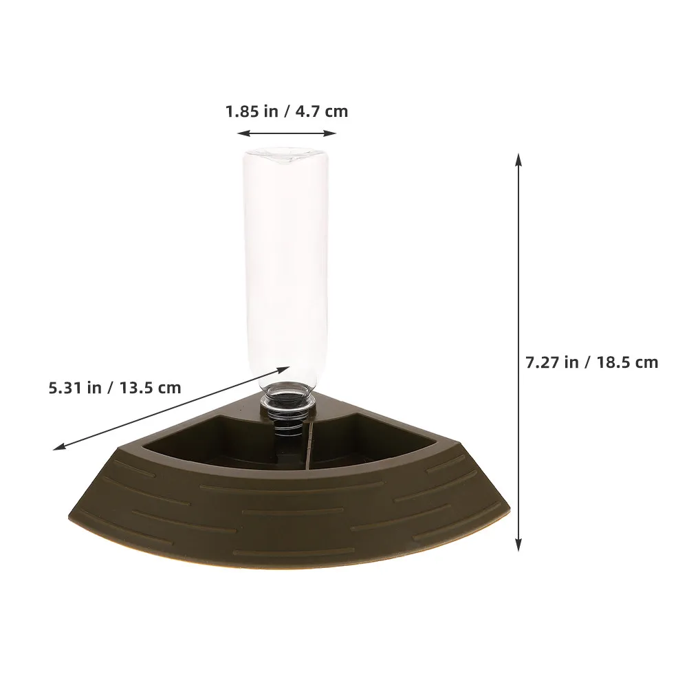 Reptile Automatic Feeding and Water Bowl 90 Degree Corner Design Antitip Base for Tortoise Lizard Frog Turtle Chameleon - Image 5