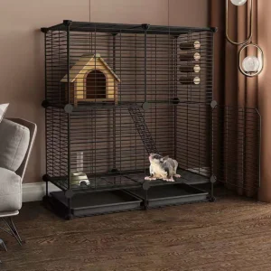 Small Hamster Cage Squirrel Cage Supplies Indoor Household Rabbit Large House Golden Bear Hamster Cabinet Cage