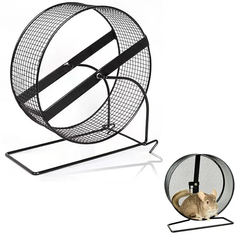 17cm 20cm Hamster Running Wheel with Stand Household Running Jogging Toy Small Pet Hamster Gerbil Small Animal Exercise Playing