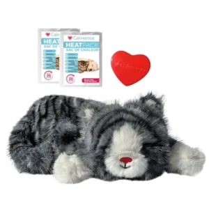 Plush Heartbeat Toys - Calming Separation Anxiety Relief Toys for Puppies and Kittens - Heartbeat Simulator in a Soft Comfortin
